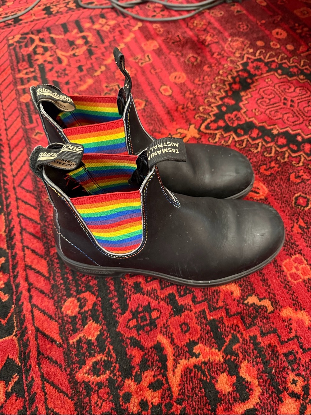 Blundstone rainbow Chelsea boots